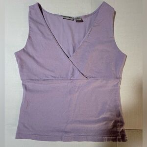 Energie Lavender Sleeveless Wrap Top